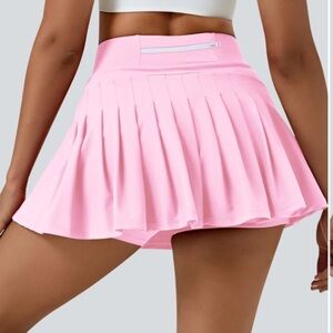 Everyday SoftlyZero™ Airy 2-in-1 Pocket Pleated Cool Touch Tennis Skirt-UPF50+